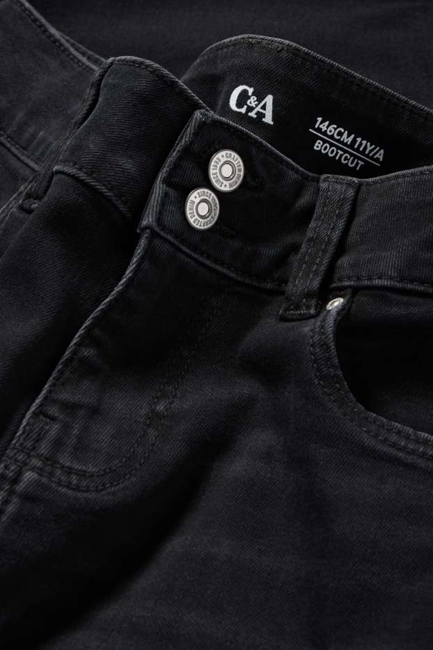 Copii - Fete - Bootcut jeans - LYCRA® - denim-gri închis