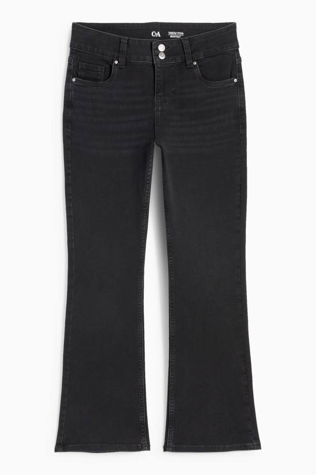 Copii - Fete - Bootcut jeans - LYCRA® - denim-gri închis