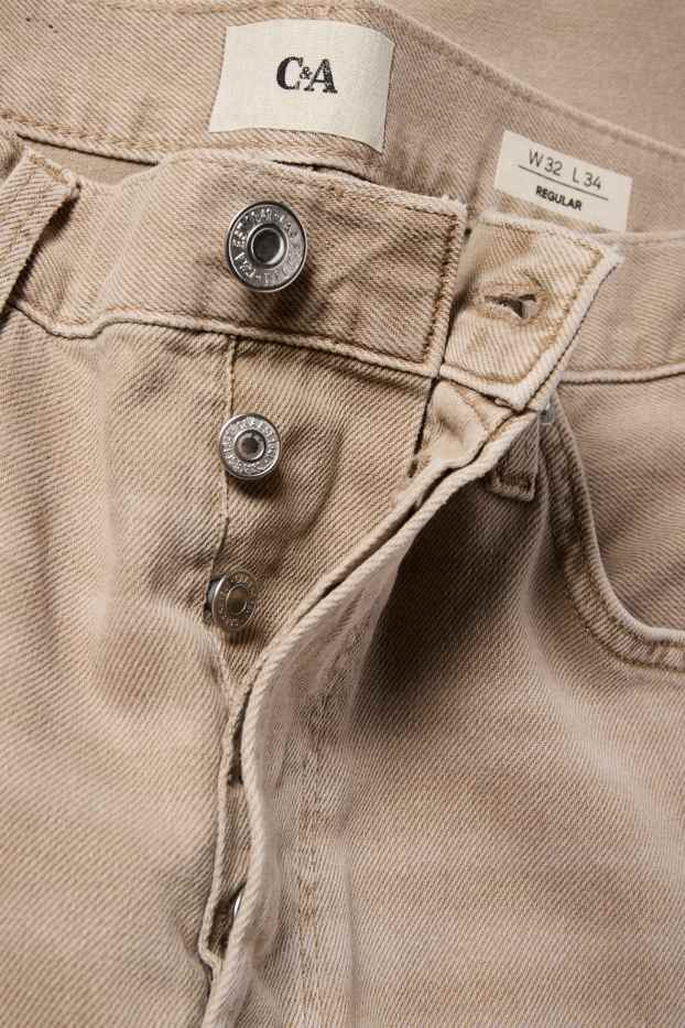 Bărbați - Regular jeans - bej deschis