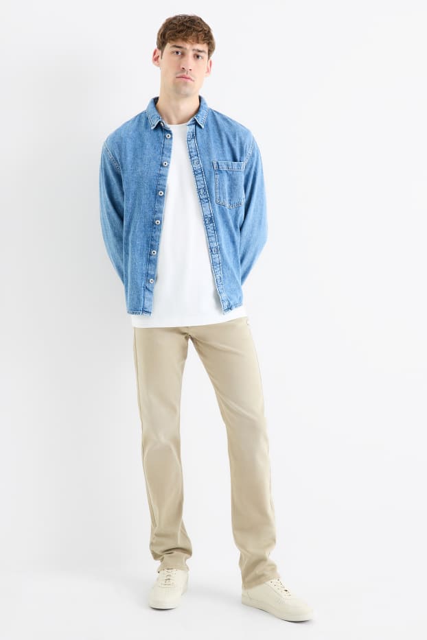 Bărbați - Straight jeans - verde deschis