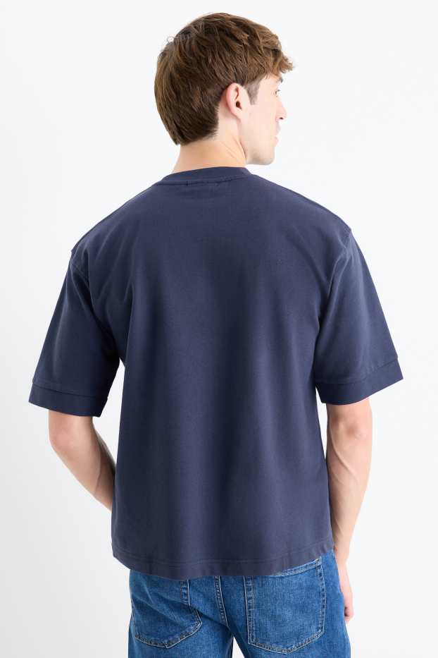Bărbați - Tricou - relaxed fit - albastru închis