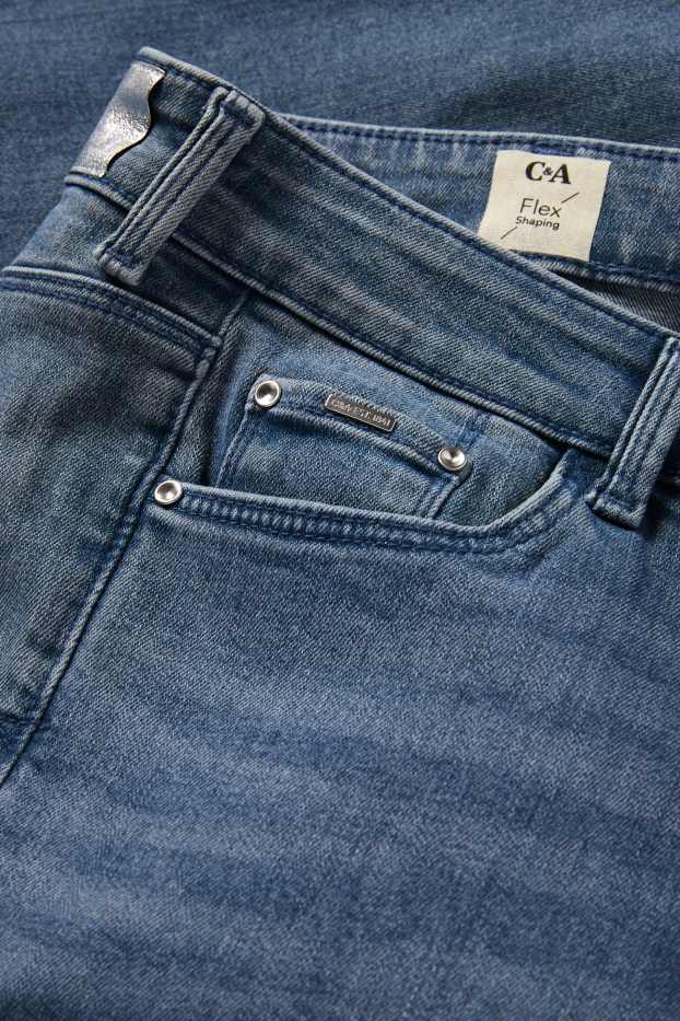 Femei - Slim jeans - talie medie - jeans modelatori - LYCRA® - denim-albastru deschis
