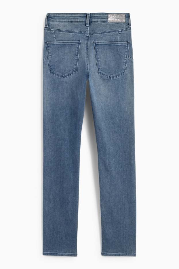 Femei - Slim jeans - talie medie - jeans modelatori - LYCRA® - denim-albastru deschis