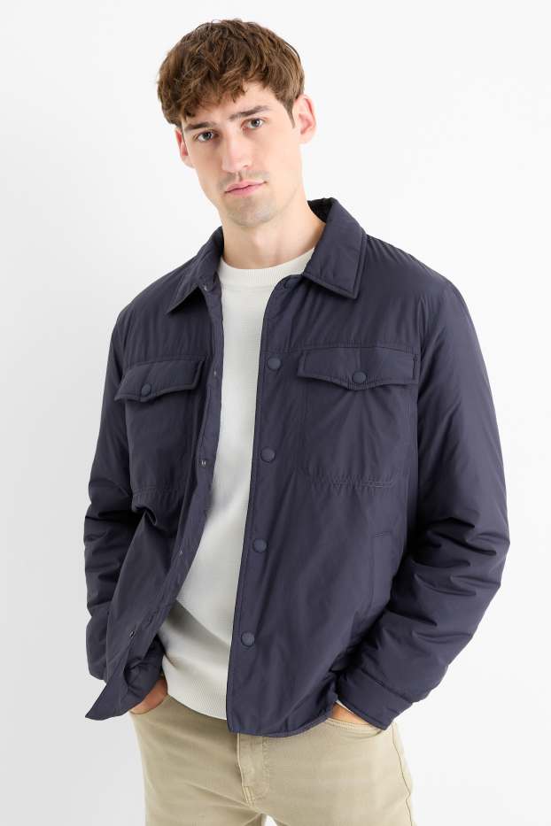 Herren - Jacke - gefüttert - dunkelblau