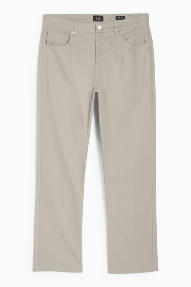 Bărbați - Pantaloni - regular fit - gri