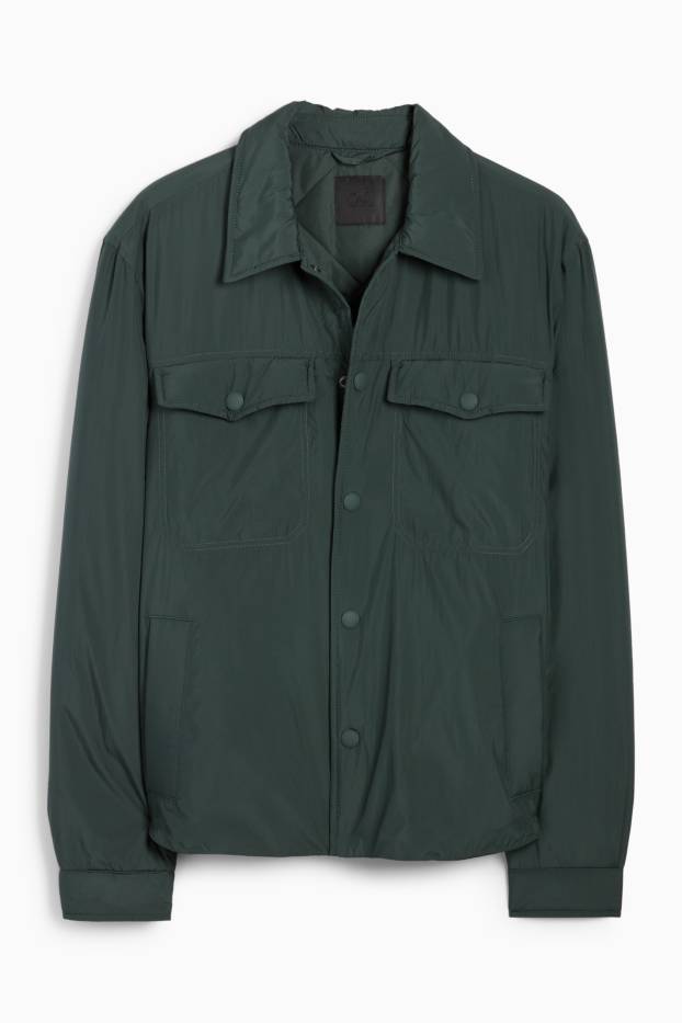 Herren - Jacke - gefüttert - dunkelgrün