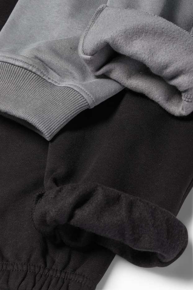Copii - Băieți - Multipack 2 perechi - pantaloni de trening - gri / negru
