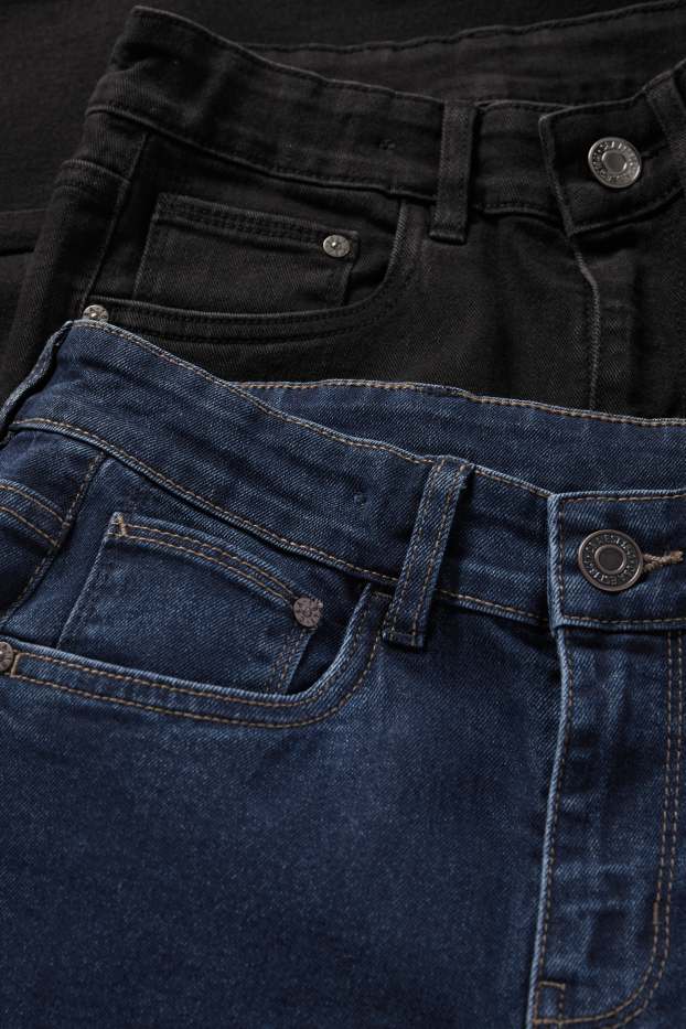 Copii - Băieți - Multipack 2 perechi - skinny jeans - albastru / negru