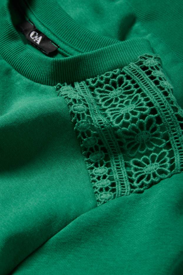 Femei - Bluză de molton - verde