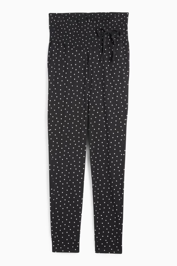 Femei - Pantaloni de pijama gravide - cu model - negru