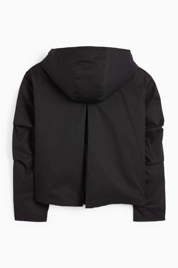 Femei - Trenci crop - negru