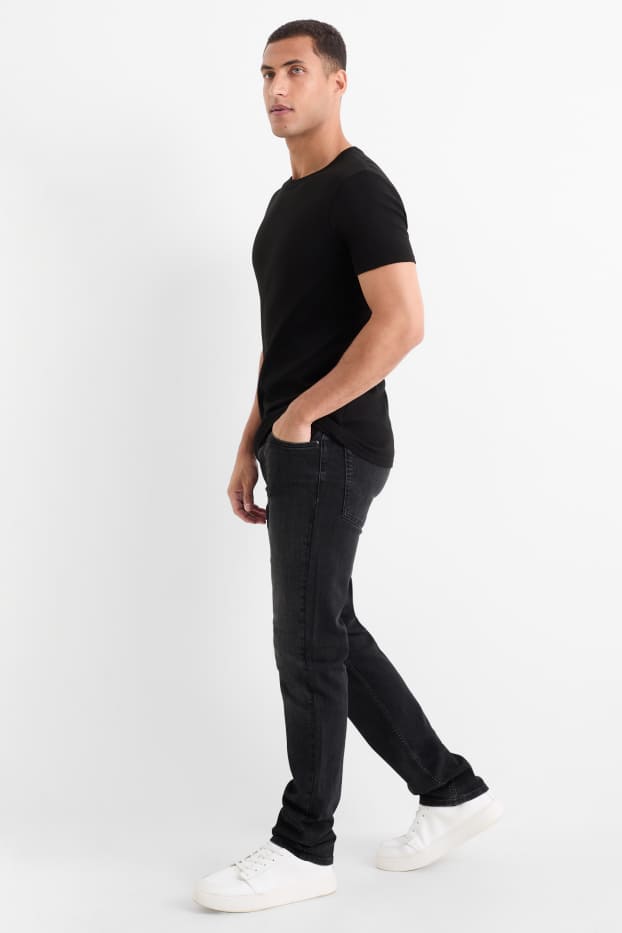 Bărbați - Straight jeans - LYCRA® - denim-gri închis