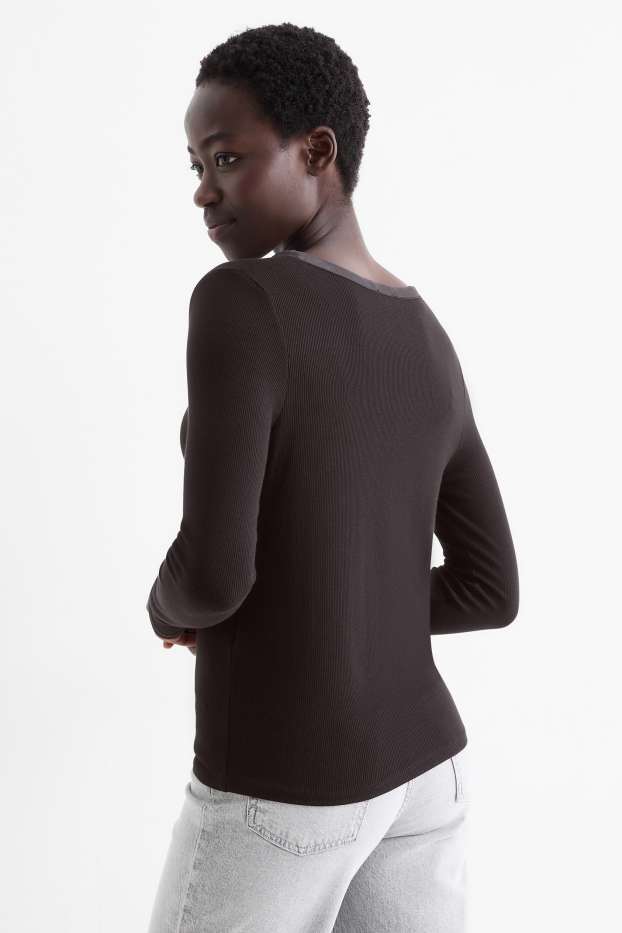 Dámské - Pletený kardigan - černá