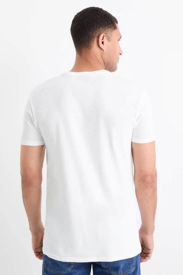 Men - T-shirt - slim fit - white