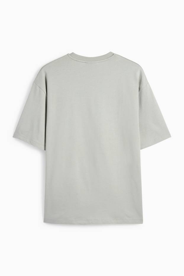 Bărbați - Tricou - relaxed fit - gri deschis