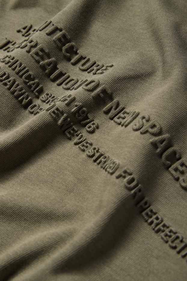 Bărbați - Tricou - relaxed fit - verde închis
