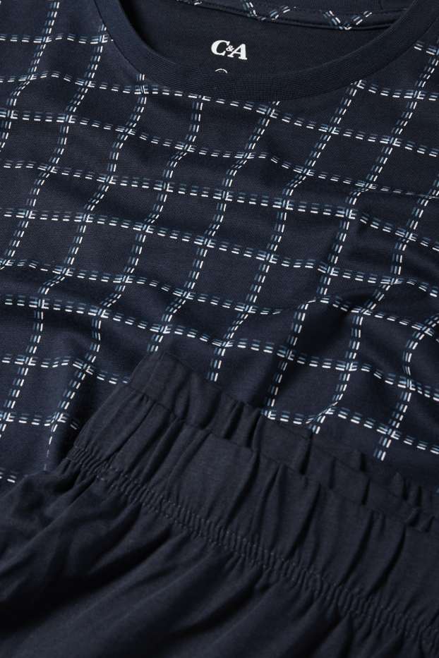 Hommes - Pyjama - bleu foncé
