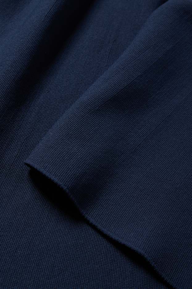 Femei - Fustă din tricot - albastru închis