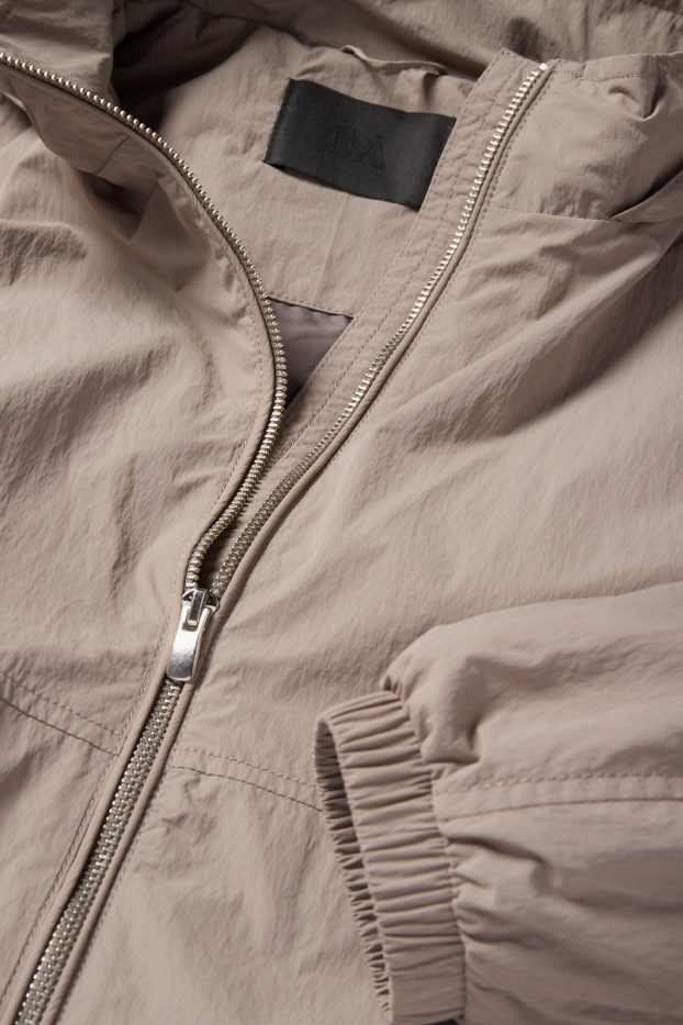 Women - Jacket with hood - water-repellent - gray