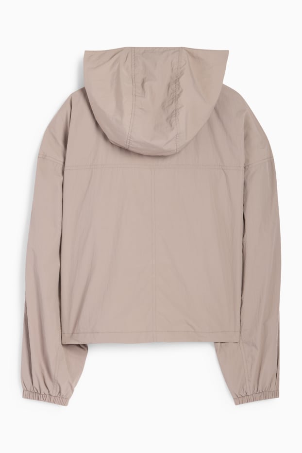Women - Jacket with hood - water-repellent - gray