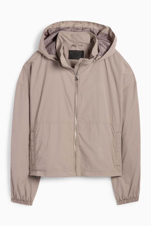 Women - Jacket with hood - water-repellent - gray