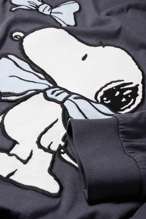 Femei - Cămașă de noapte - Peanuts - albastru închis