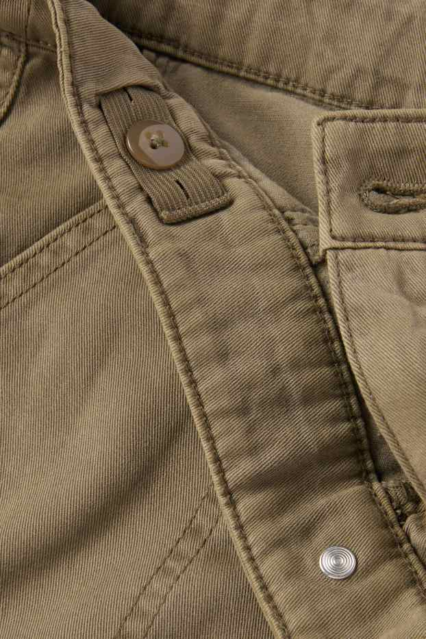 Copii - Fete - Pantaloni cargo - kaki