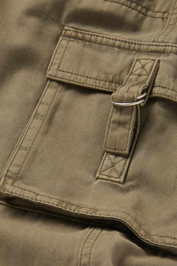 Copii - Fete - Pantaloni cargo - kaki