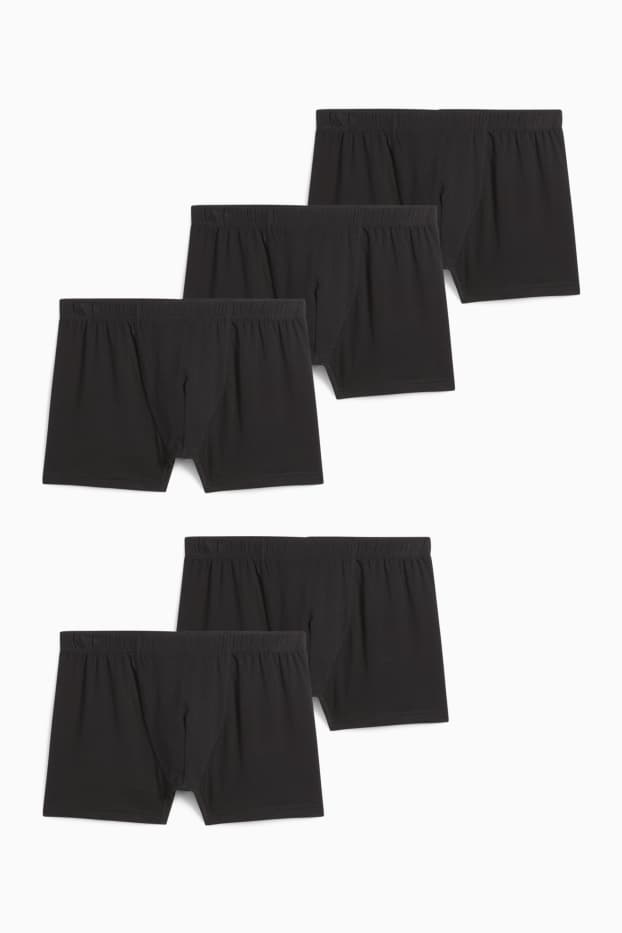 Men - Multipack of 5 - trunks - black