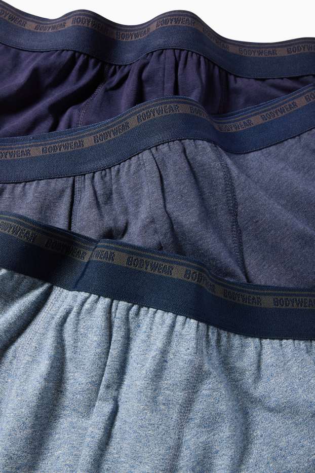 Men - Multipack of 3 - trunks - dark blue