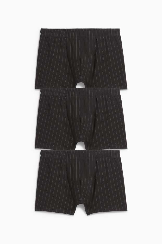 Men - Multipack of 3 - trunks - black