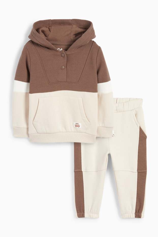Baby Buben - Camper - Baby-Outfit - 2 teilig - braun / beige