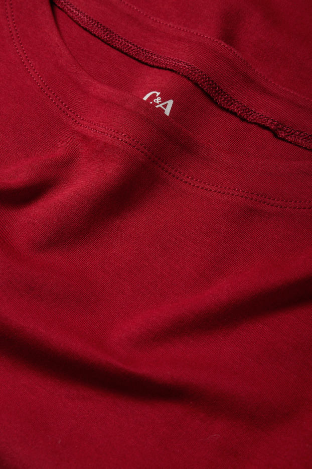 Dames - Longsleeve - regular fit - donkerrood