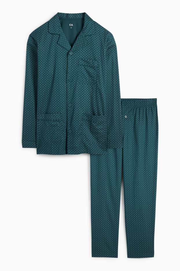 Bărbați - Pijama - cu model - verde închis