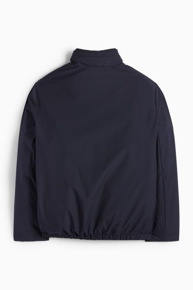 Herren - Jacke mit Kapuze - gefüttert - dunkelblau