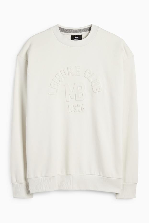 Herren - Sweatshirt - cremeweiß
