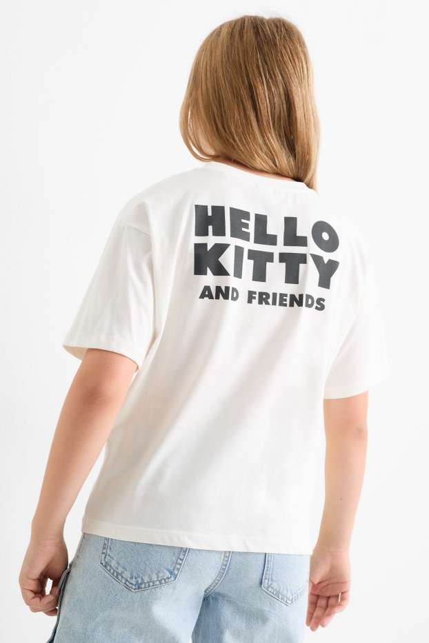 Copii - Fete - Hello Kitty and Friends - tricou cu mânecă scurtă - alb