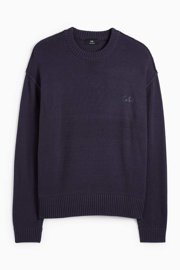 Heren - Trui - donkerblauw