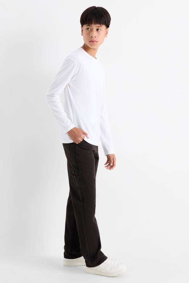 Copii - Băieți - Pantaloni de stofă - negru