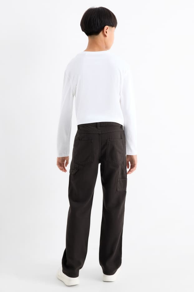 Copii - Băieți - Pantaloni de stofă - negru
