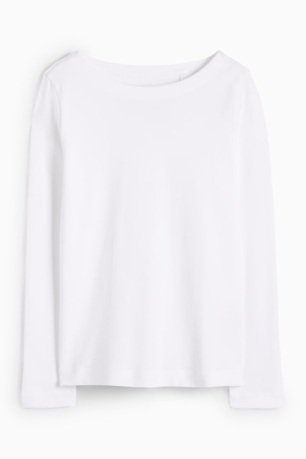 Dames - Longsleeve - regular fit - wit