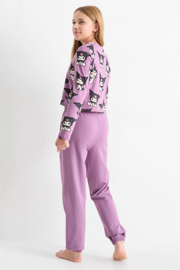 Copii - Fete - Kuromi - pijama - 2 piese - violet