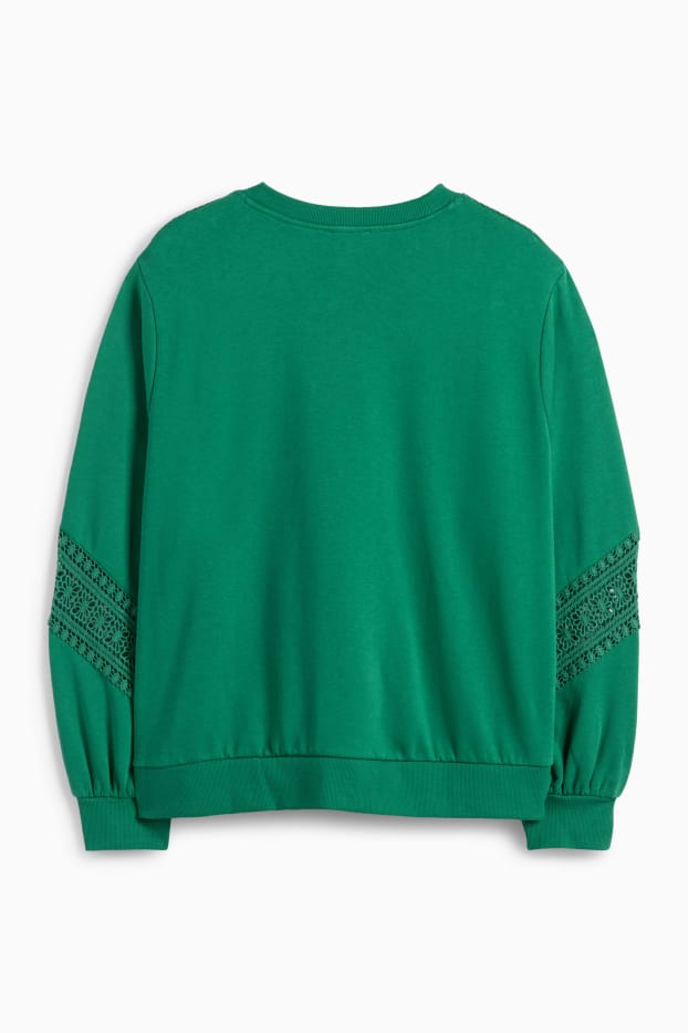 Femei - Bluză de molton - verde