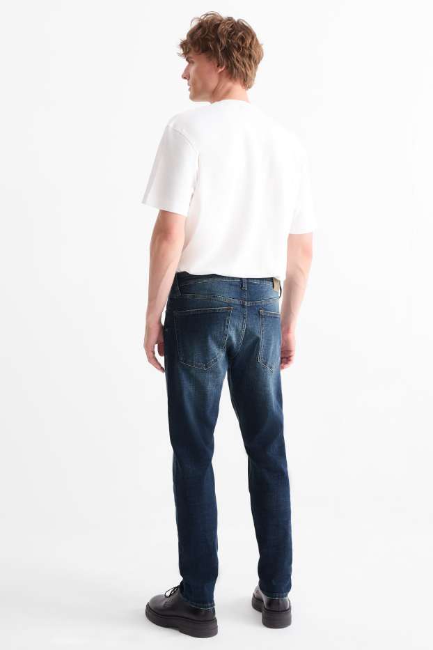 Bărbați - Slim Tapered Jeans - LYCRA® - denim-albastru închis