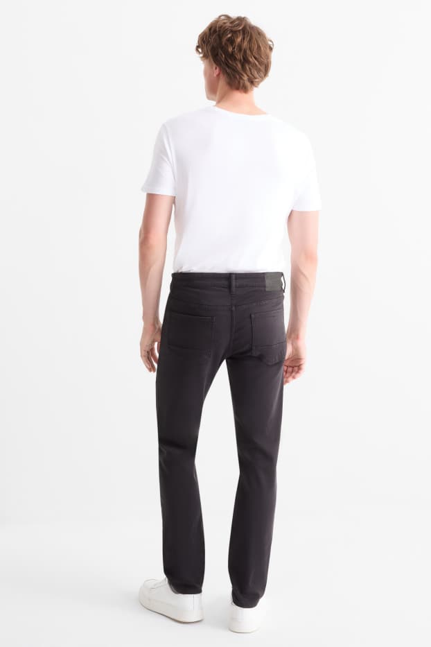 Bărbați - Slim jeans - Flex jog denim - LYCRA® - negru