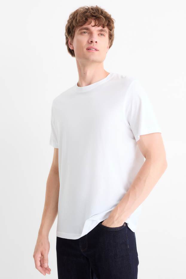 Bărbați - Tricou - regular fit - alb