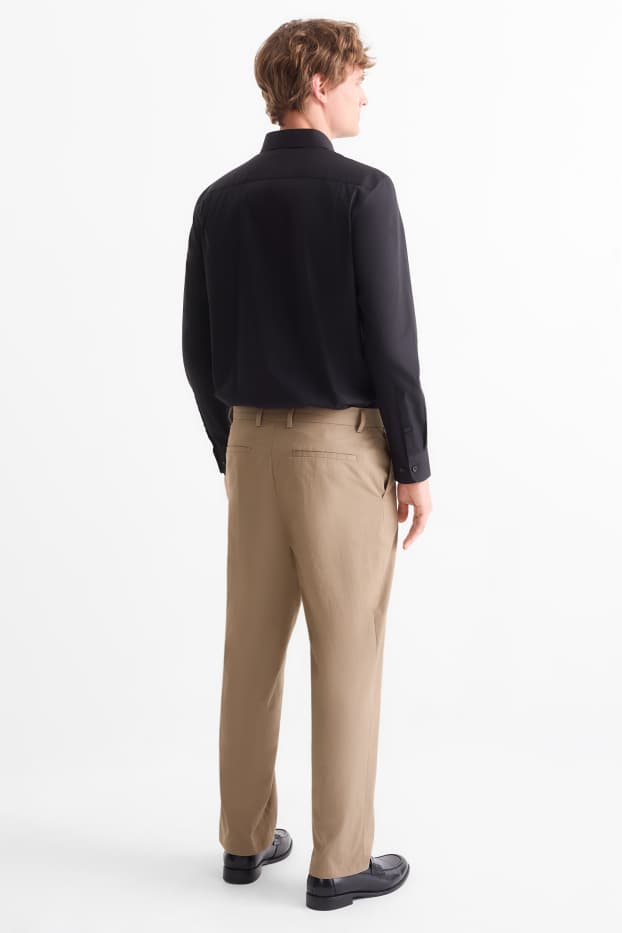 Bărbați - Pantaloni modulari - regular fit - maro deschis
