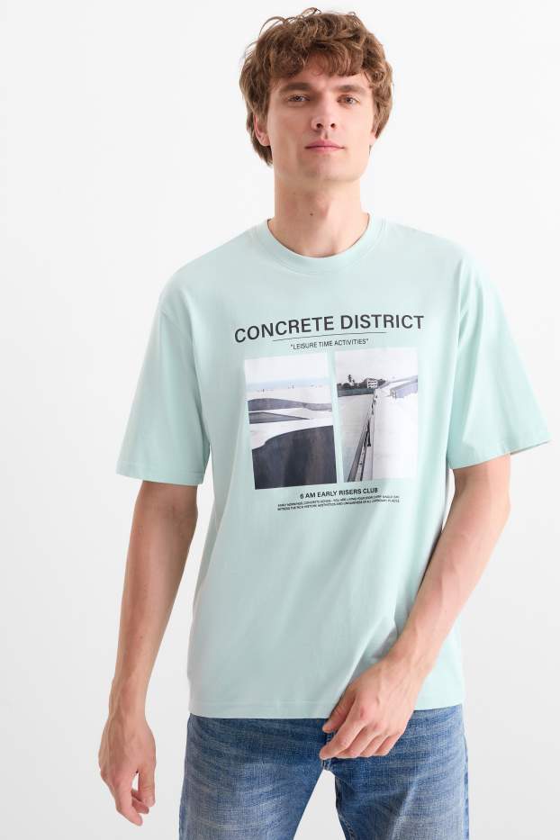 Bărbați - Tricou - relaxed fit - verde mentă
