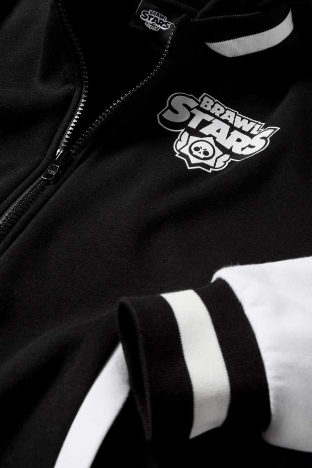 Copii - Băieți - Brawl Stars - jachetă tip college, cu glugă - negru