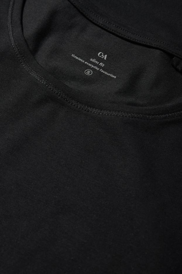 Femei - Tricou - slim fit - negru